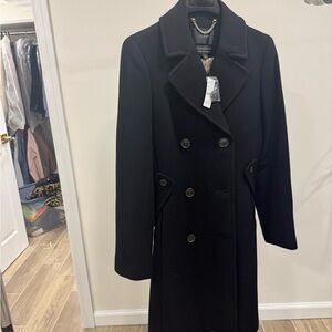 J. Crew Classic Black Pea Coat